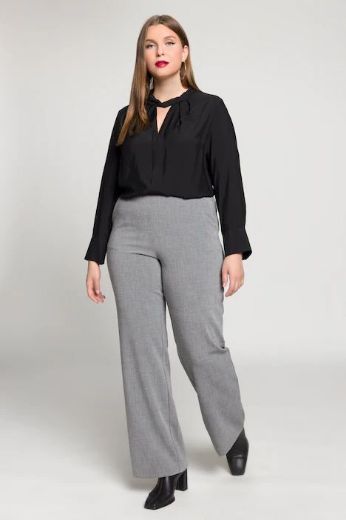 Plus size veliki brojevi Bluza elegantna s naborima na ovratniku za punije