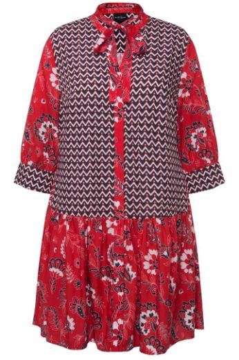 Plus size veliki brojevi Haljina mini 3/4 rukava za punije