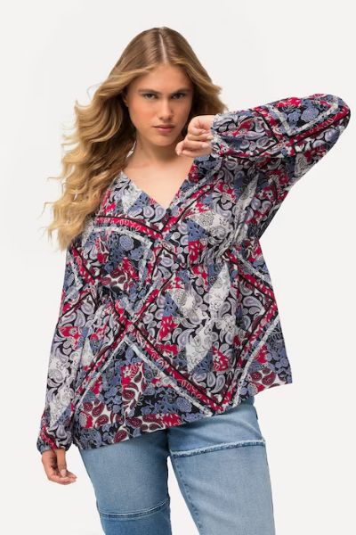 Veliki brojevi Bluza A kroja moda za punije