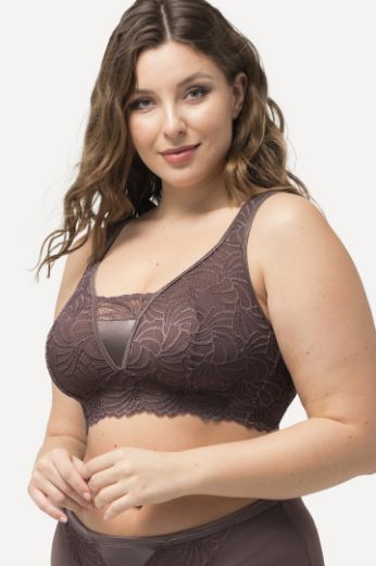 Plus size veliki brojevi Grudnjak sa širim naremenicama s dodatkom čipke za punije