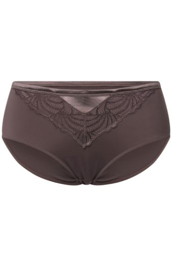 Plus size veliki brojevi Gaćice od mikrofibre s dodatkom ukrasne čipke za punije