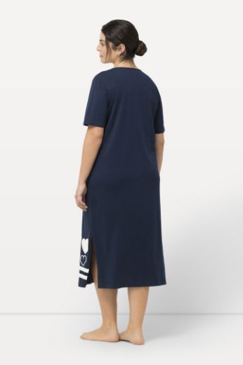 Plus size veliki brojevi Spavaćica kratkih rukava V ovratnika motiv srca za punije