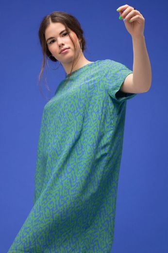Plus size veliki brojevi Haljina kraćeg kroja s printom leoparda za punije