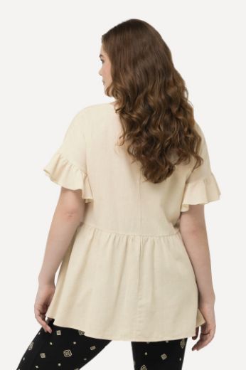 Plus size veliki brojevi Košulja s volanima za punije