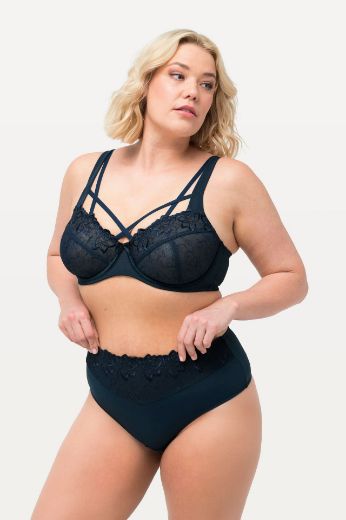 Plus size veliki brojevi Grudnjak s dodatkom ukrasne čipke i ukrasnim naramenicama za punije