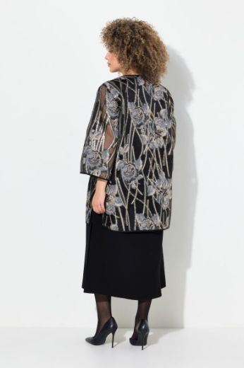 Plus size veliki brojevi Sako elegantni 3/4 rukava cvjetnog uzorka za punije