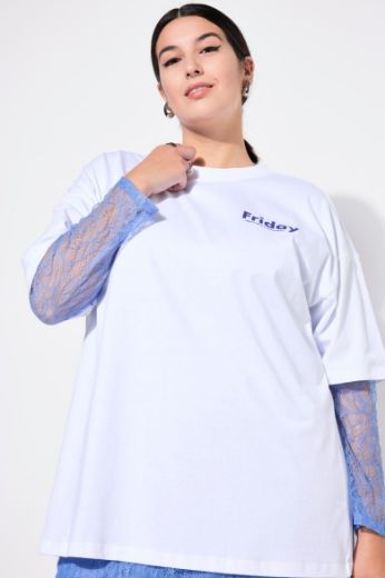 Plus size veliki brojevi Majica kratkih rukava s printom za punije