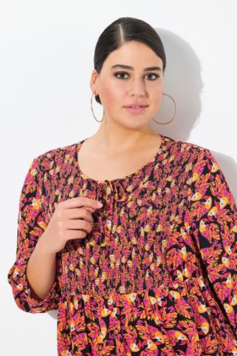 Plus size veliki brojevi Bluza 3/4 rukava A kroja za punije