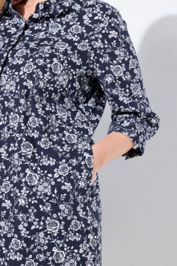 Plus size veliki brojevi Haljina 3/4 rukava A kroja za punije