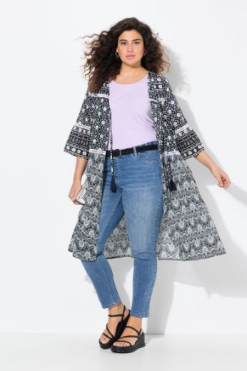 Plus size veliki brojevi Bluza 3/4 rukava dužeg kroja za punije