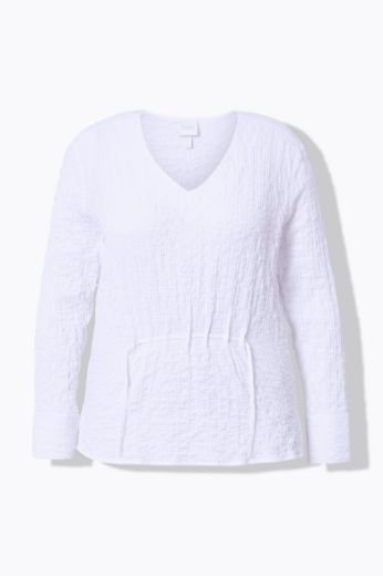 Plus size veliki brojevi Bluza dugih rukava V ovratnika za punije