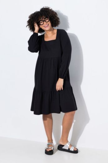 Plus size veliki brojevi Haljina s dugim rukavima za punije