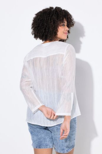 Plus size veliki brojevi Bluza od prozračne tkanine za punije