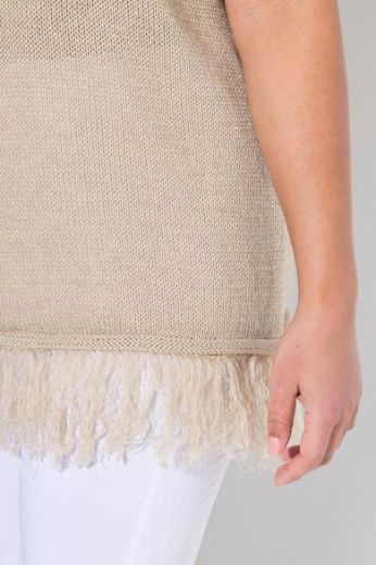 Plus size veliki brojevi Majica kratkih rukava pletena za punije