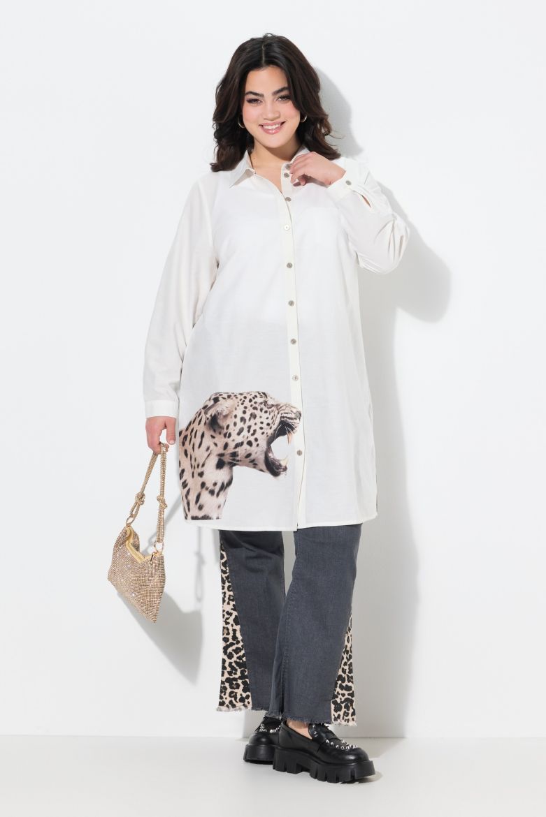 Plus size veliki brojevi Bluza s leopard uzorkom za punije