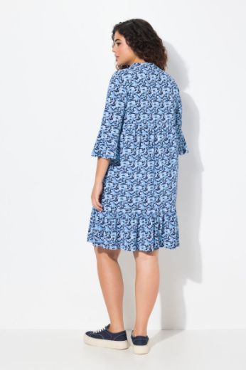 Plus size veliki brojevi Haljina 3/4 rukava A kroja za punije
