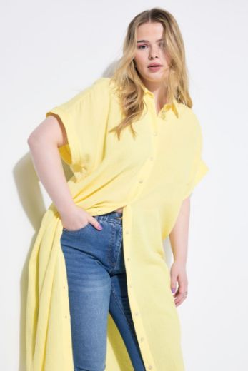 Plus size veliki brojevi Bluza od muslina dugog kroja za punije