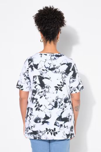 Plus size veliki brojevi Majica cvjetni print za punije