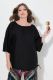 Veliki brojevi Bluza 3/4 rukava šireg kroja moda za punije