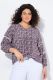 Veliki brojevi Bluza 3/4 rukava V ovratnika moda za punije