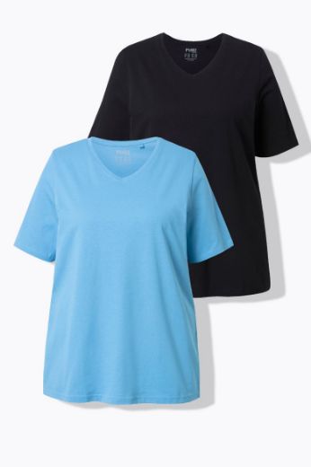 Plus size veliki brojevi Majica 2 komada kratkih rukava za punije