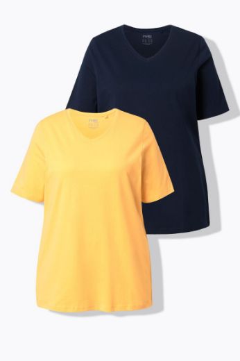 Plus size veliki brojevi Majica 2 komada kratkih rukava za punije