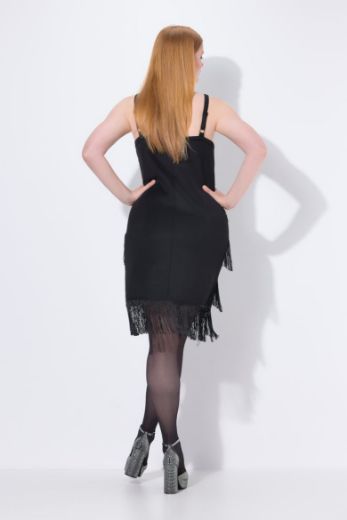 Plus size veliki brojevi Haljina elegantna bez rukava s resicama za punije