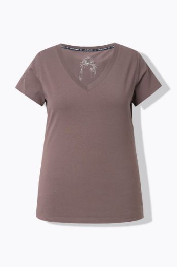 Plus size veliki brojevi Majica sa v izrezom i kratkih rukava za punije