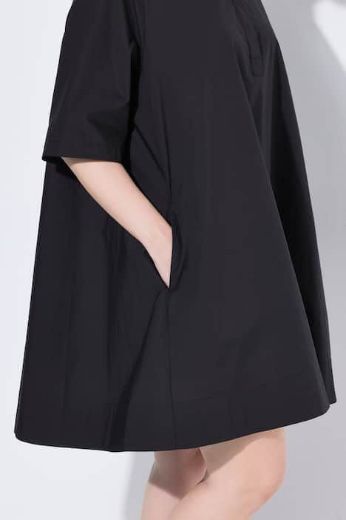 Plus size veliki brojevi Haljina midi kratkih  rukava A kroja za punije