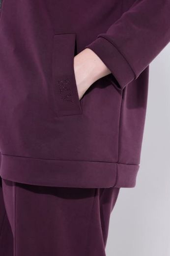Plus size veliki brojevi Majica dugih rukava s patentnim zatvaračem za punije