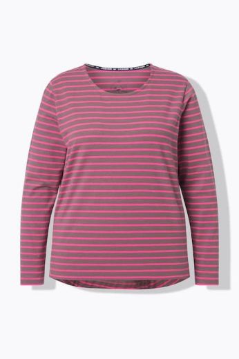 Plus size veliki brojevi Majica dugih rukava na pruge za punije