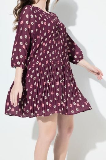 Plus size veliki brojevi Haljina mini 3/4 rukava za punije