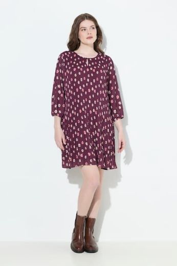 Plus size veliki brojevi Haljina mini 3/4 rukava za punije