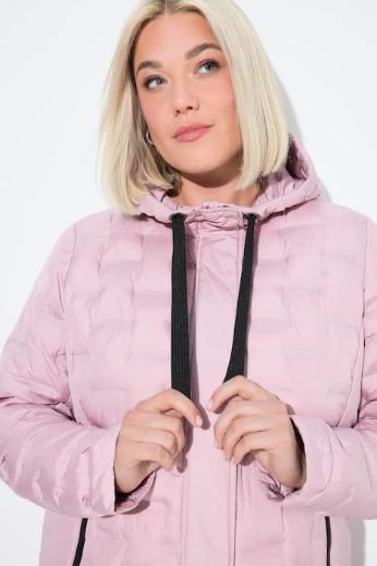 Plus size veliki brojevi Jakna prošivena s kapuljačom za punije