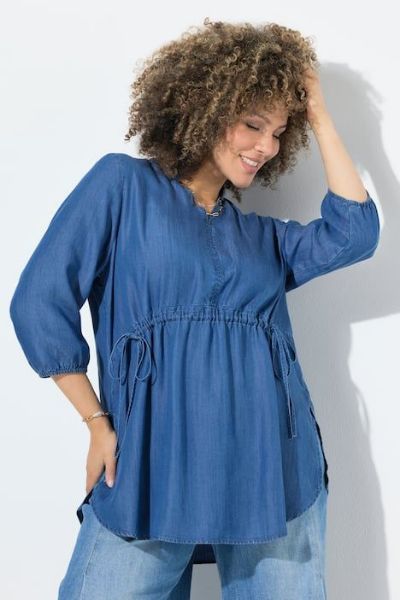 Veliki brojevi Bluza 3/4 rukava A kroja moda za punije
