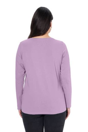 Plus size veliki brojevi Majica dugih rukava V ovratnika za punije
