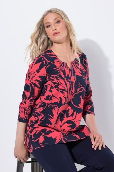 Veliki brojevi Majica 3/4 rukava moda za punije