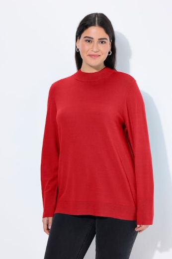 Plus size veliki brojevi Pulover povišenog ovratnika za punije