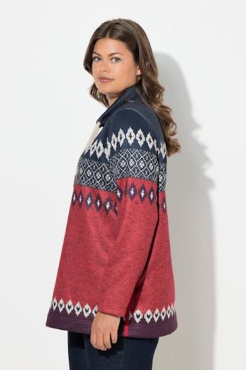 Plus size veliki brojevi Majica dugih rukava povišenog ovratnika za punije