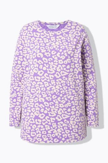Plus size veliki brojevi Majica dugih rukava s leopard printom za punije