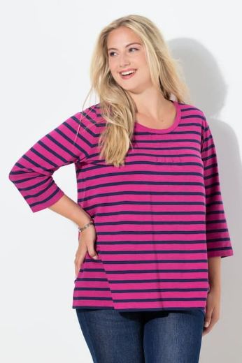 Plus size veliki brojevi Majica 3/4 rukava A kroja za punije