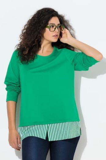 Plus size veliki brojevi Majica dugih rukava okruglog ovratnika za punije
