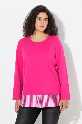 Plus size veliki brojevi Majica dugih rukava okruglog ovratnika za punije