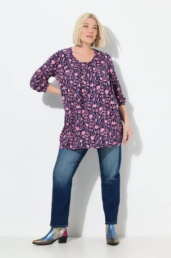 Plus size veliki brojevi Tunika dugih rukava A kroja za punije