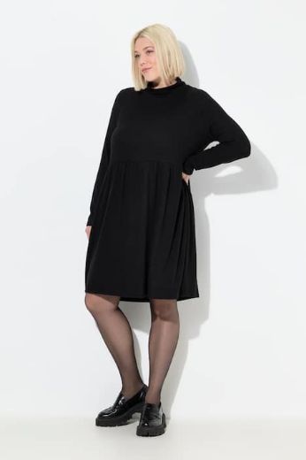 Plus size veliki brojevi Haljina dugih rukava A kroja za punije