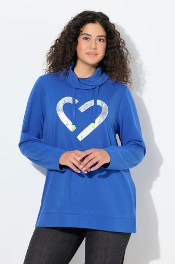 Plus size veliki brojevi Majica dugih rukava povišenog ovratnika za punije