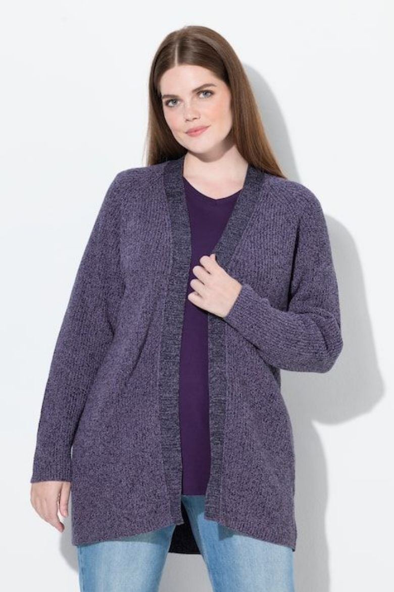 Plus size veliki brojevi Kardigan otvorenog kroja za punije