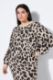 Veliki brojevi Pulover dugih rukava s leopard uzorkom moda za punije