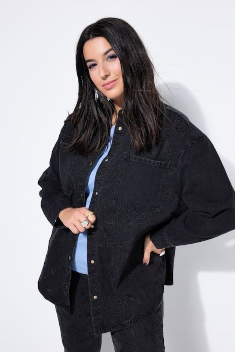 Plus size veliki brojevi Košulja dugih rukava šireg kroja za punije