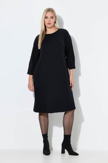 Plus size veliki brojevi Haljina midi 3/4 rukava za punije